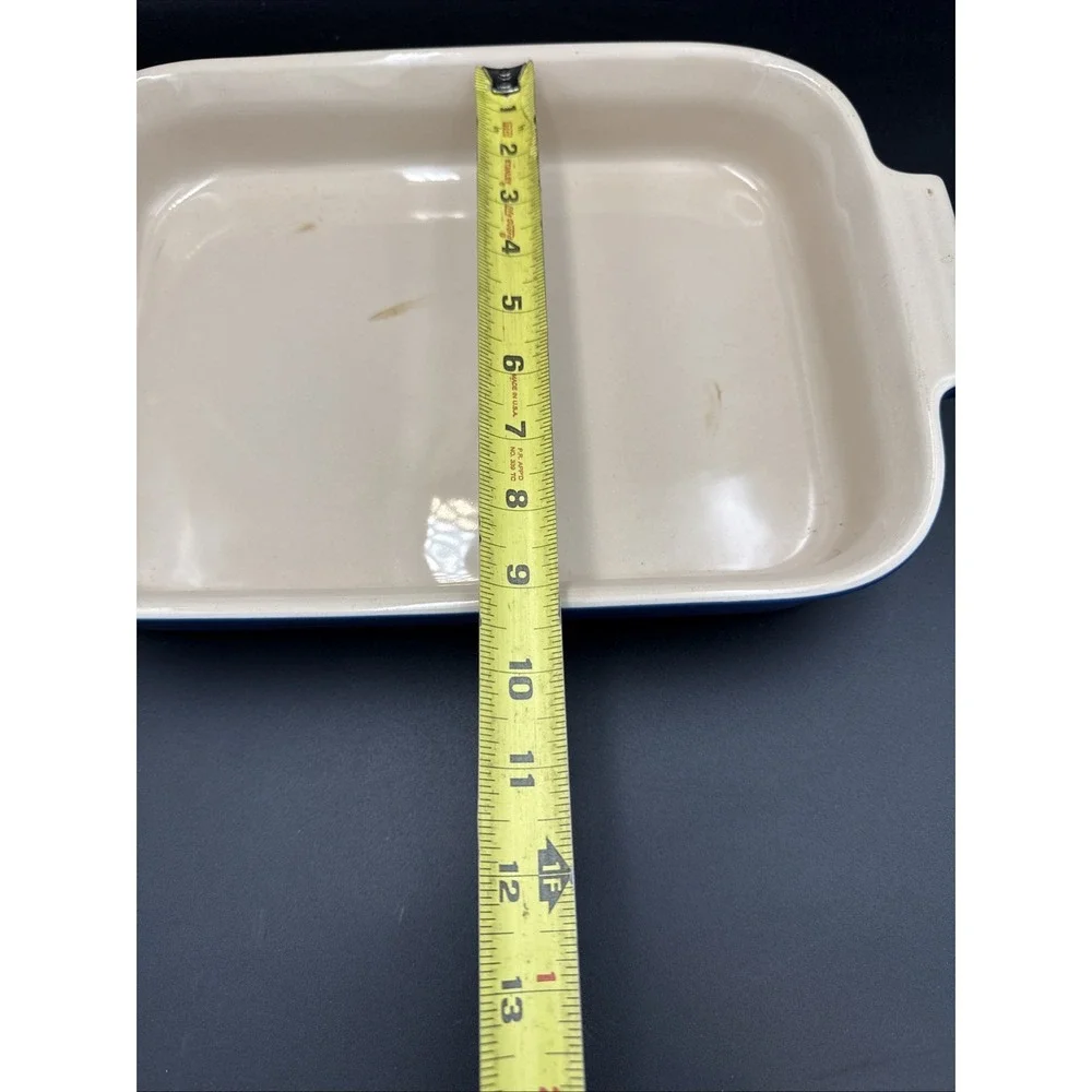 Le Creuset Rectangular Blue Stoneware Baking Dish 07.02 9 X 12